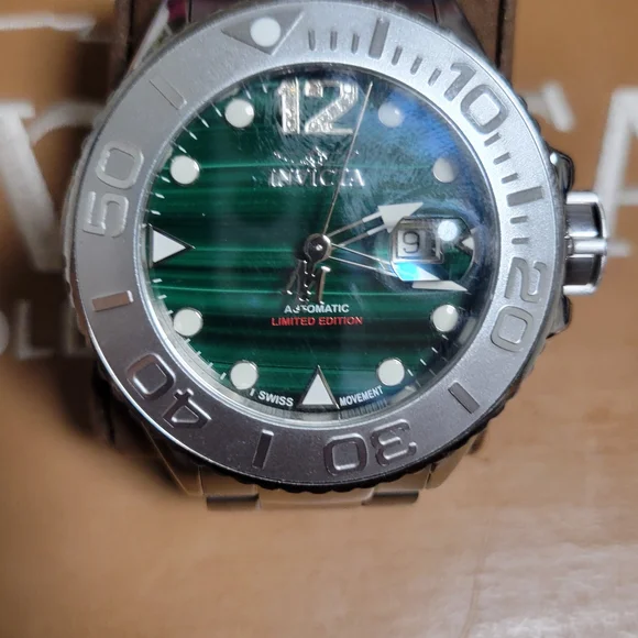 Invicta Green and Silver Men's Watch